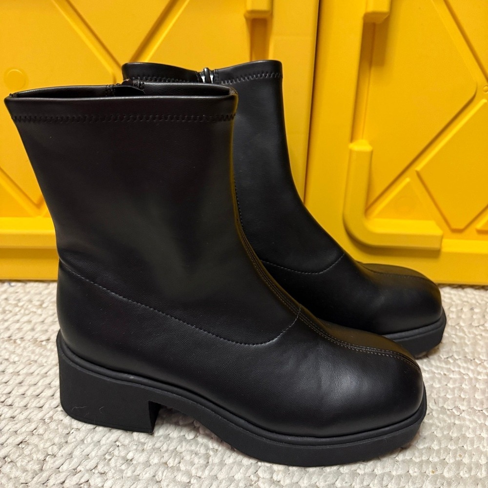 Women's Christi Stretch Ankle Boots Wild Fable Black 7.5
